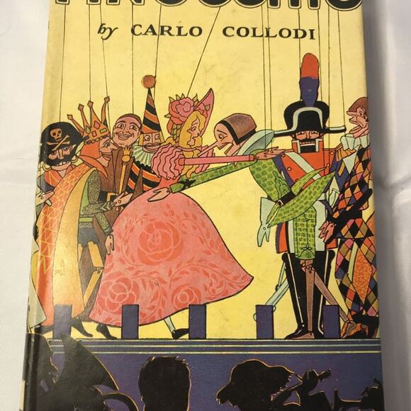 Vintage Rare Pinocchio by Carlo Collodi W/ DJ Grosset & Dunlap Carlo Lorenzini - Picture 1 of 12